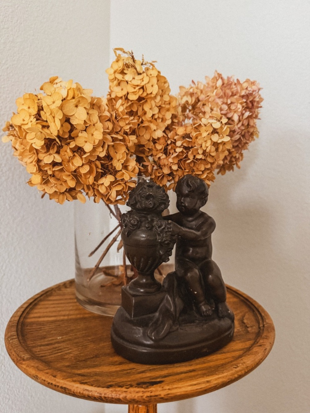 Cherubic Figurine - Dark Brown